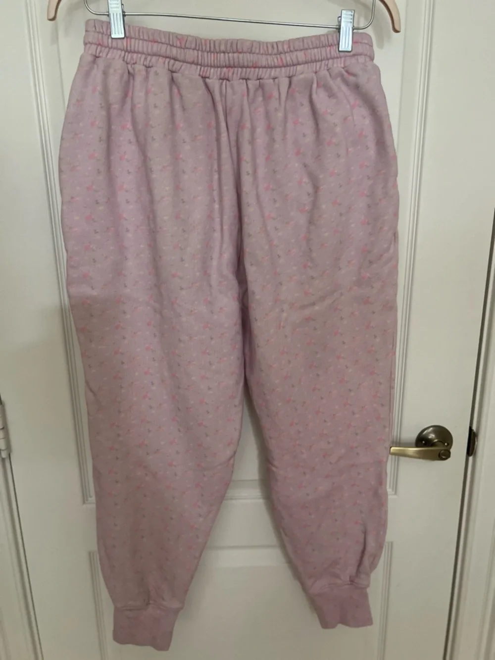 LoveShackFancy Lolana Floral Cotton Sweatpants Sz M - Picture 6 of 9